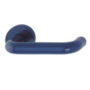 Hoppe Paris 21mmØ Return to Door Nylon Lever Handles on Round Rose - Midnight (Dark) Blue RAL5003