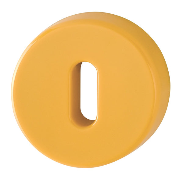 Hoppe Nylon Lever Key Escutcheon (pair) - Golden Yellow RAL1004