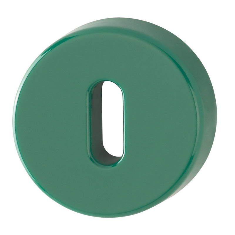Hoppe Nylon Lever Key Escutcheon (pair) - Green RAL6016