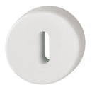 Hoppe Nylon Lever Key Escutcheon (pair) - Diamond White RAL9016