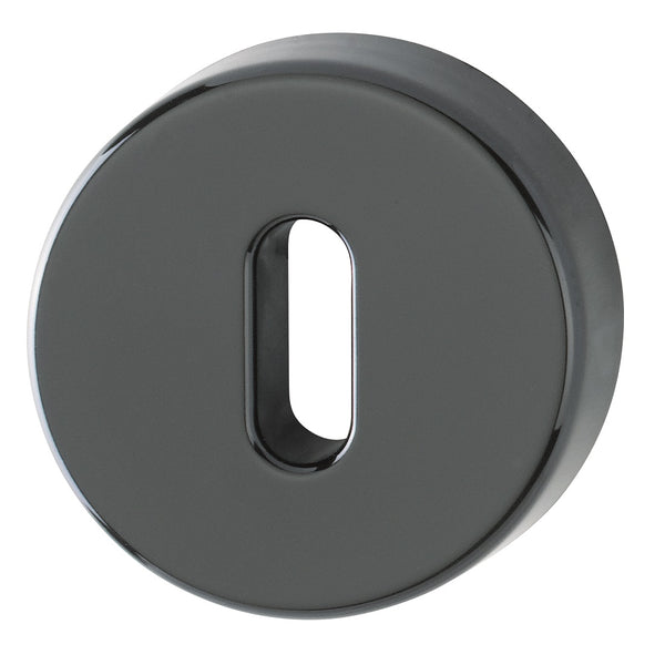 Hoppe Nylon Lever Key Escutcheon (pair) - Ebony Black RAL9017