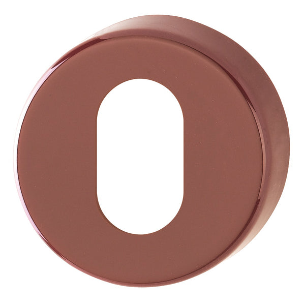 Hoppe Nylon Oval Profile Escutcheon (pair) - Claret (Burgundy) RAL3005