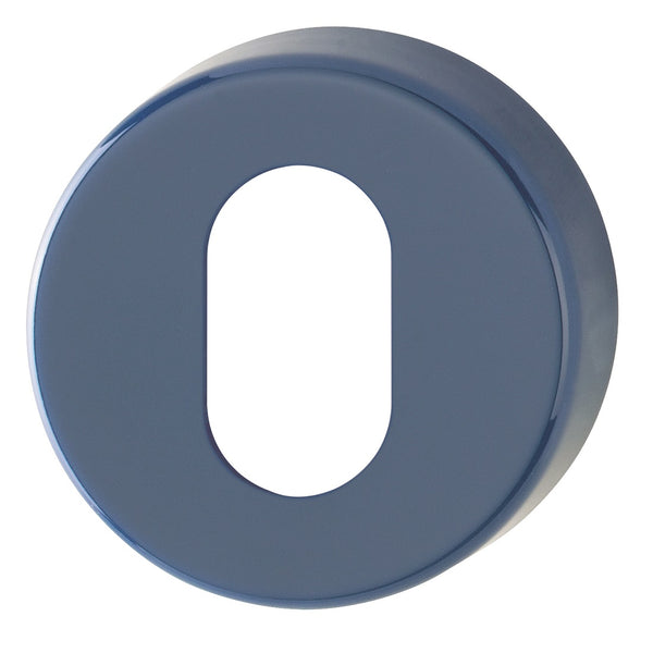 Hoppe Nylon Oval Profile Escutcheon (pair) - Midnight (Dark) Blue RAL5003