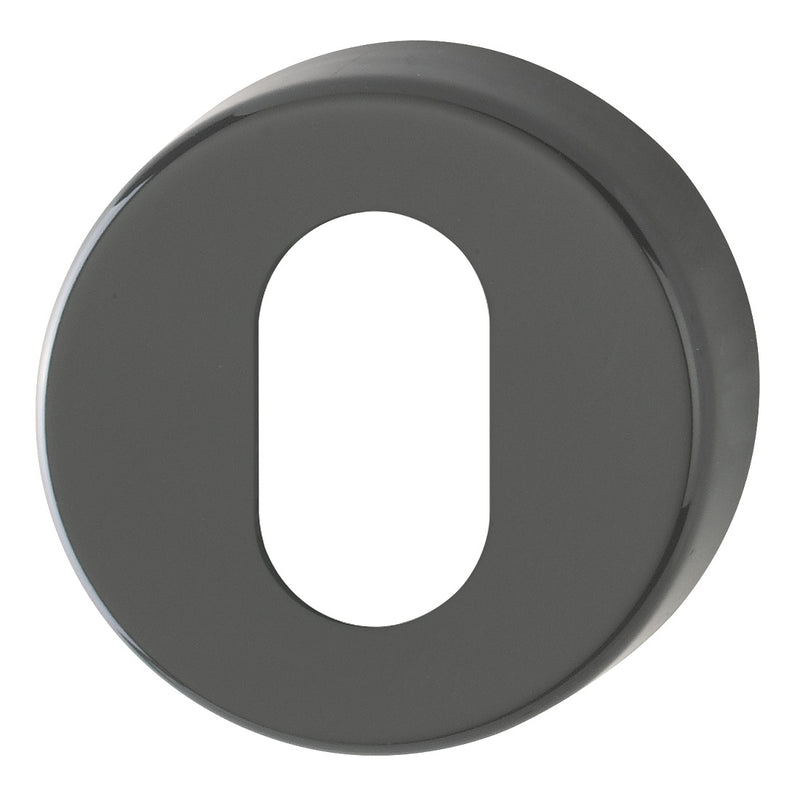 Hoppe Nylon Oval Profile Escutcheon (pair) - Anthracite Grey RAL7016