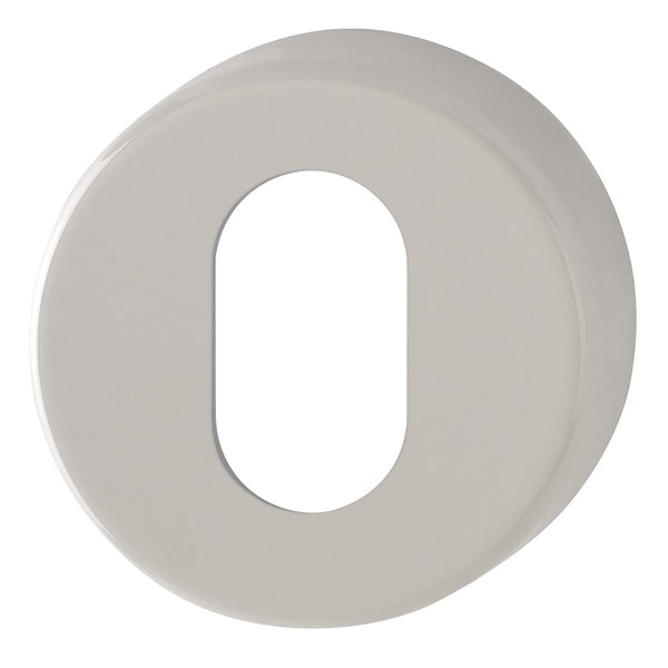 Hoppe Nylon Oval Profile Escutcheon (pair) - Dove Grey RAL7506