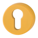Hoppe Nylon Euro Profile Escutcheon (pair) - Golden Yellow RAL1004