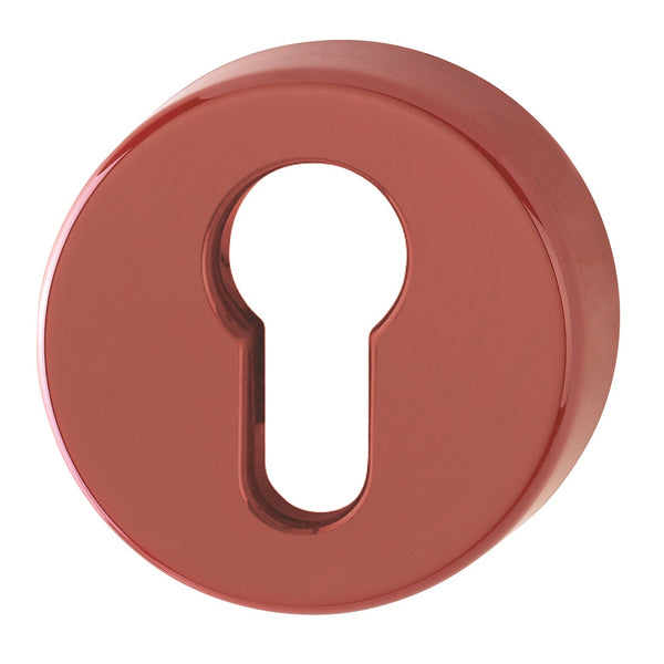 Hoppe Nylon Euro Profile Escutcheon (pair) - Red RAL3003