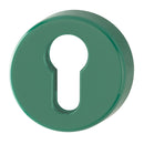 Hoppe Nylon Euro Profile Escutcheon (pair) - Green RAL6016