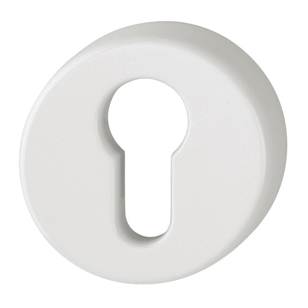 Hoppe Nylon Euro Profile Escutcheon (pair) - Diamond White RAL9016