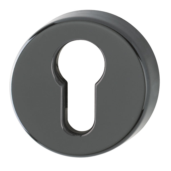 Hoppe Nylon Euro Profile Escutcheon (pair) - Ebony Black RAL9017