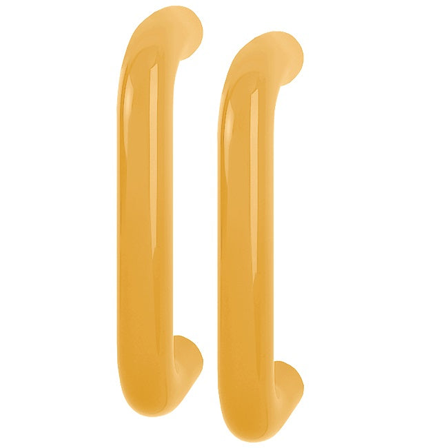 Hoppe 34mmØ Nylon 'D' Back To Back Fixing Pull Handle 220mm - Golden Yellow RAL1004