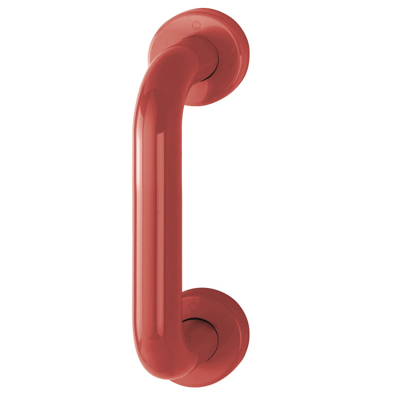 Hoppe 34mmØ Nylon 'D' Concealed Fixing Pull Handle 220mm - Red RAL3003
