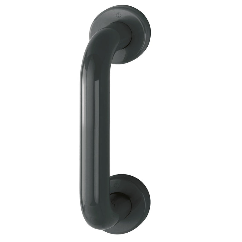 Hoppe 34mmØ Nylon 'D' Concealed Fixing Pull Handle 220mm - Anthracite Grey RAL7016