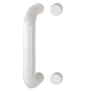 Hoppe 34mmØ Nylon 'D' Bolt Through Fixing Pull Handle 220mm - Diamond White RAL9016