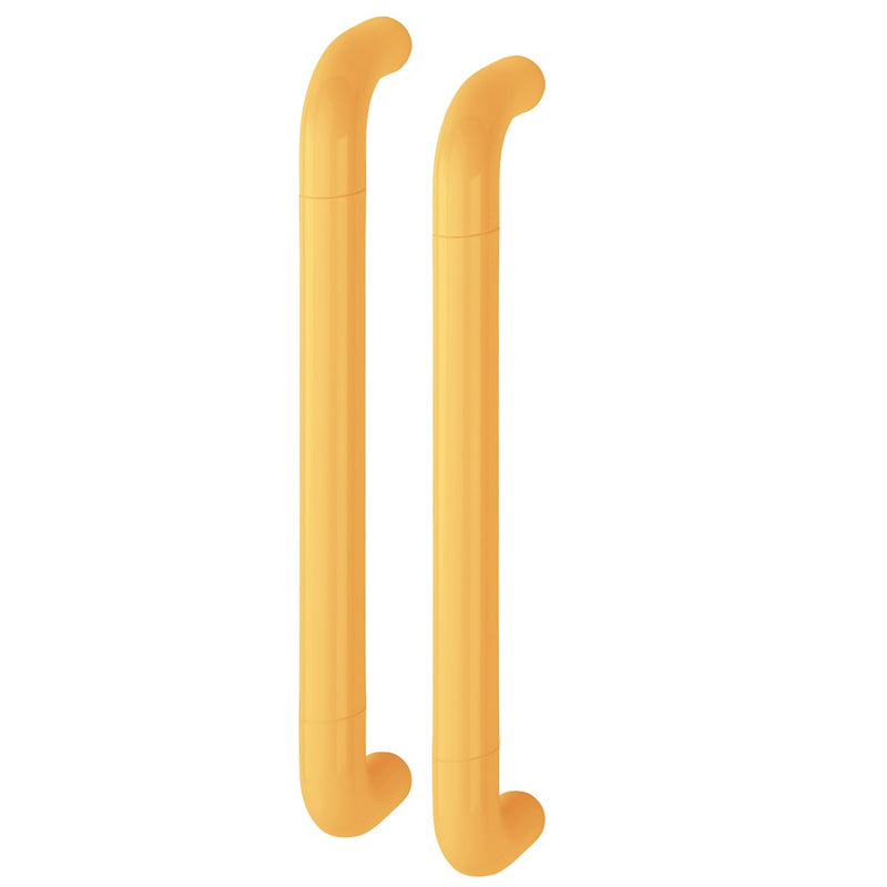 Hoppe 34mmØ Nylon 'D' Back To Back Fixing Pull Handle 425mm - Golden Yellow RAL1004