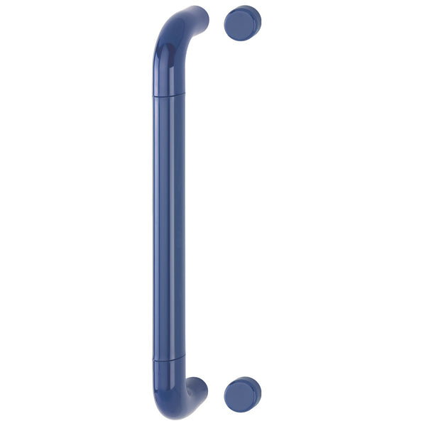 Hoppe 34mmØ Nylon 'D' Bolt Through Fixing Pull Handle 425mm - Cobalt Blue RAL5002