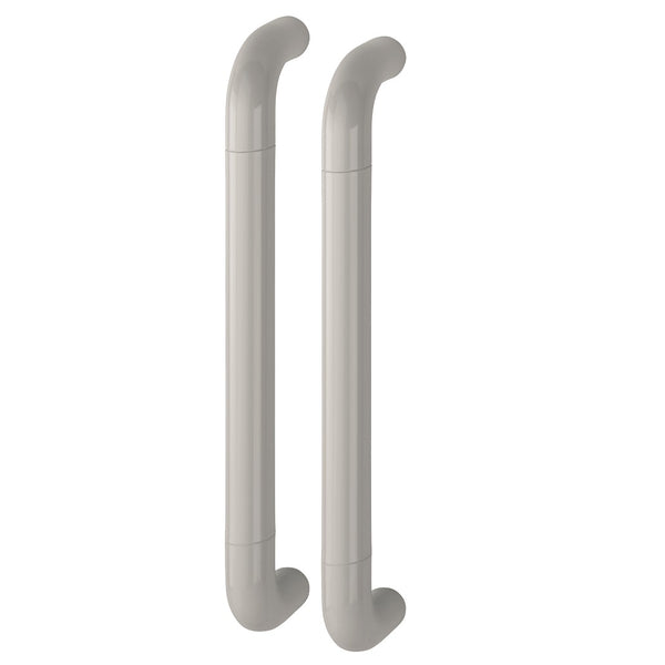 Hoppe 34mmØ Nylon 'D' Back To Back Fixing Pull Handle 425mm - Dove Grey RAL7506