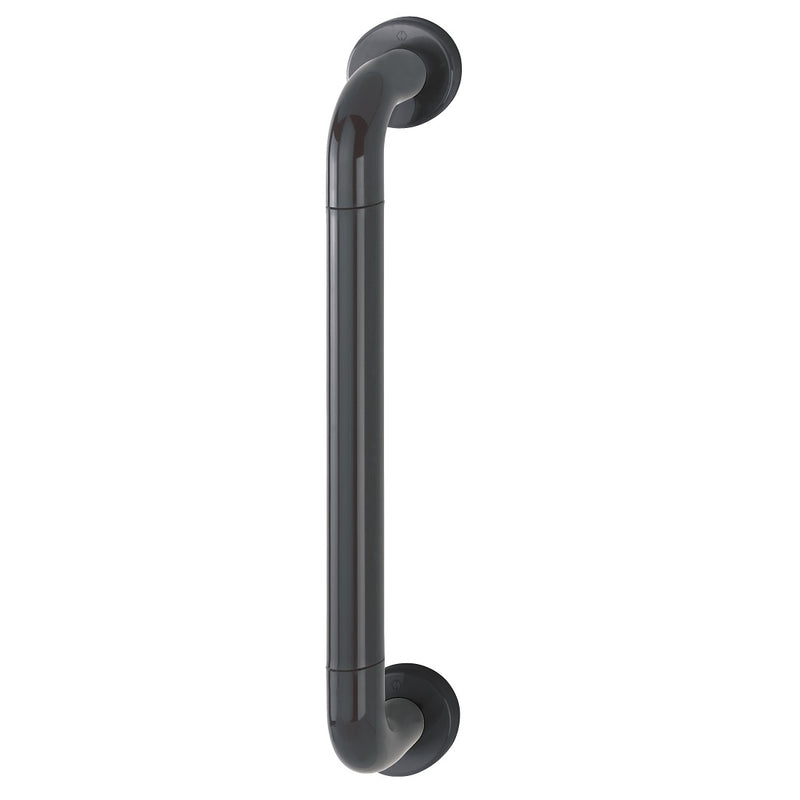 Hoppe 34mmØ Nylon 'D' Concealed Fixing Pull Handle 425mm - Black RAL9017