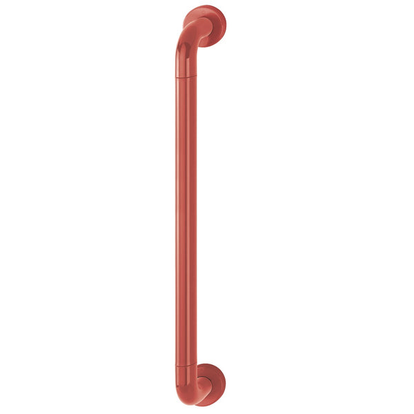 Hoppe 34mmØ Nylon 'D' Concealed Fixing Pull Handle 600mm - Red RAL3003