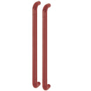 Hoppe 34mmØ Nylon 'D' Back To Back Fixing Pull Handle 600mm - Claret (Burgundy) RAL3005