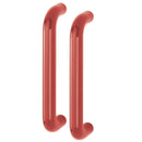 Hoppe 34mmØ Nylon 'D' Back To Back Fixing Pull Handle 300mm - Red RAL3003