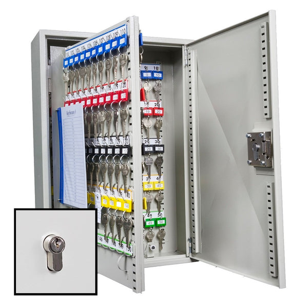 KeySecure Key Cabinet With Euro Cylinder Lock - 150 Hook