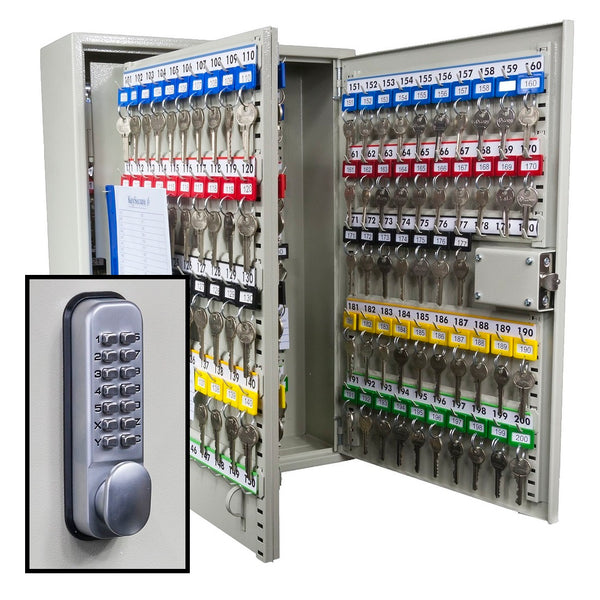 KeySecure Key Cabinet With Digital Lock - 200 Hook