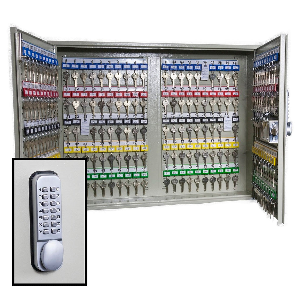KeySecure Deep Key Cabinet Wtih Digital Lock - 200 Hook