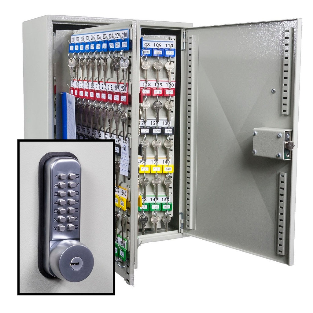 Key Secure System KeySecure Key Cabinet With Digital Lock and Key Override - 250 Hook