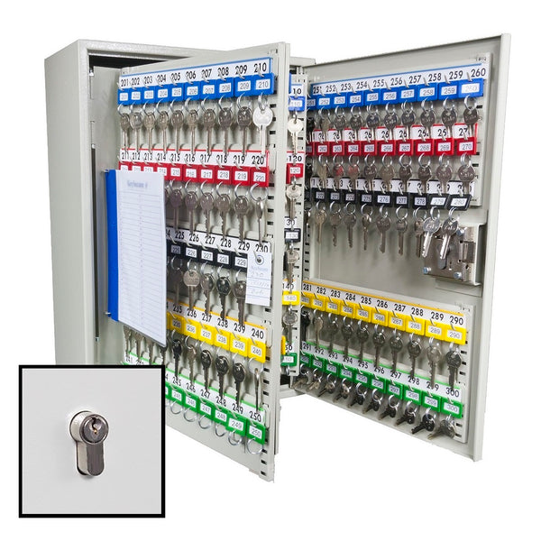 KeySecure Key Cabinet With Euro Cylinder Lock - 300 Hook