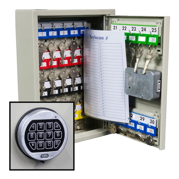 KeySecure Key Cabinet With Electronic Combination Lock - 30 Hook