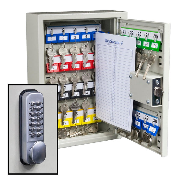 KeySecure Key Cabinet With Digital Lock - 30 Hook