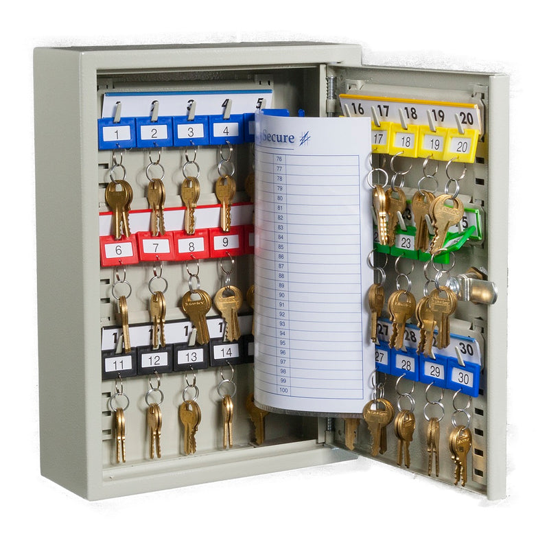 KeySecure Key Cabinet With Key Lock - 30 Hook