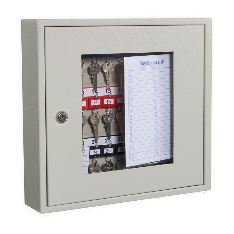 KeySecure Clear Fronted Key Cabinet With Key Lock - 30 Hook