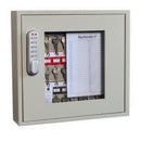 KeySecure Clear Fronted Key Cabinet With Electronic Cam Lock - 30 Hook