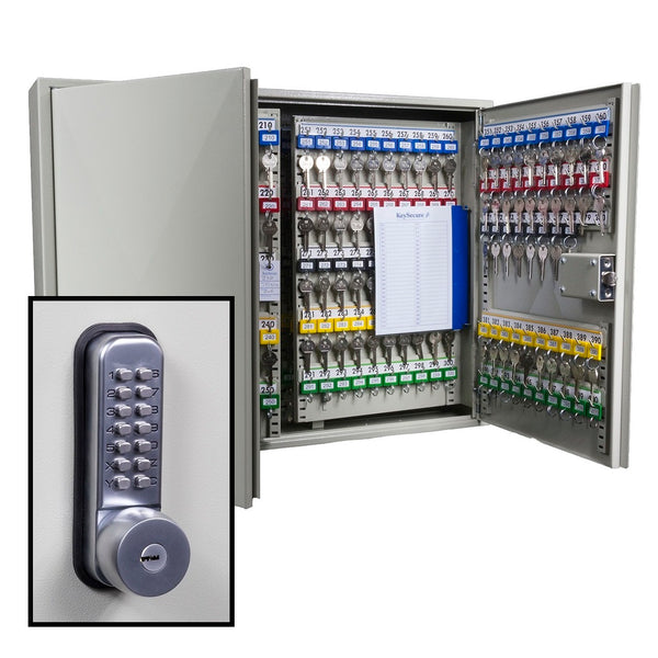 KeySecure Key Cabinet With Digital Lock and Key Override - 400 Hook