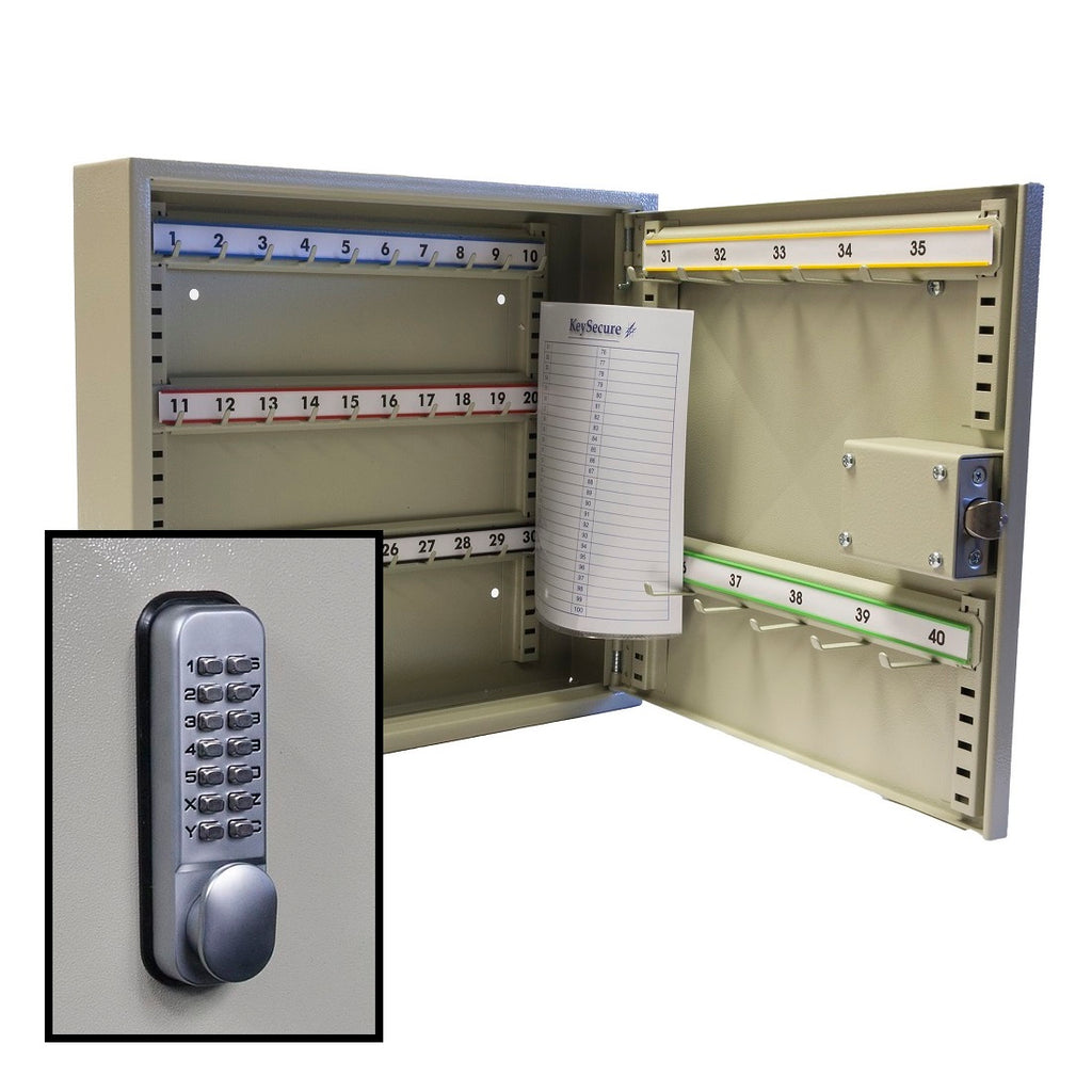 Keysecure Accessory KeySecure Automotive Key Cabinet With Digital Lock - 40 Hook