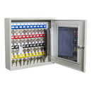 KeySecure Clear Fronted Key Cabinet With Electronic Cam Lock - 40 Hook