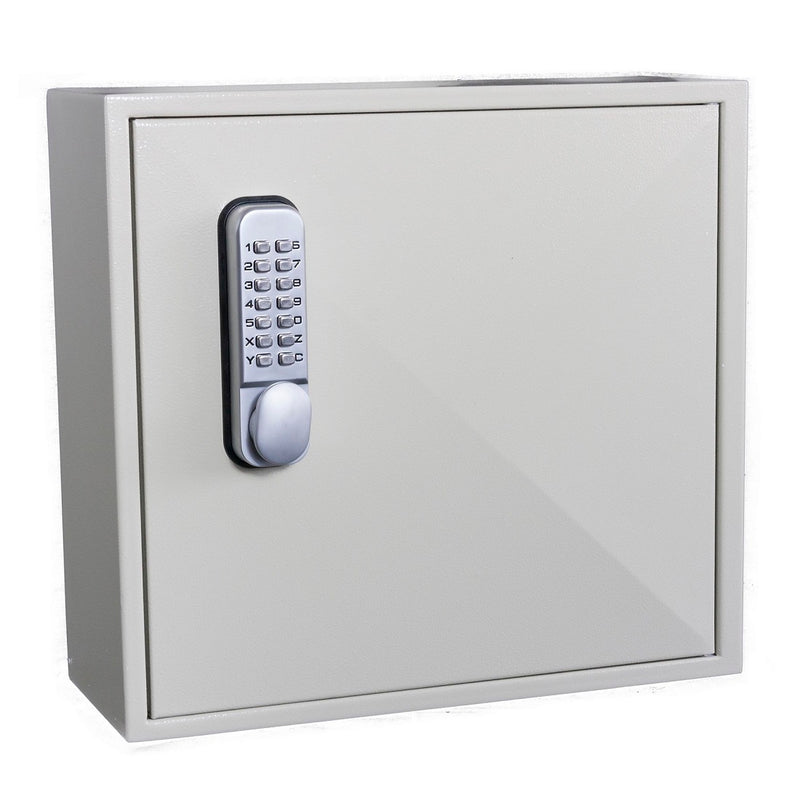 Small Deep Key Box KeySecure Deep Key Cabinet Wtih Digital Lock - 50 Hook
