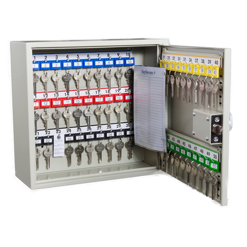 KeySecure Deep Key Cabinet With Digital Lock - 50 Hook