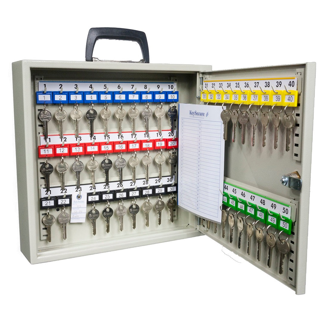 KeySecure Mobile Key Cabinet With Key Lock - 50 Hook