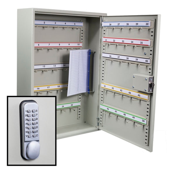 KeySecure Padlock Cabinet With Digital Lock - 50 Hook