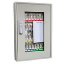 KeySecure Clear Fronted Key Cabinet With Electronic Cam Lock - 50 Hook