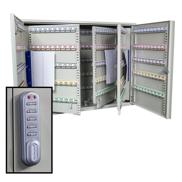 KeySecure Key Cabinet With Electronic Cam Lock - 600 Hook