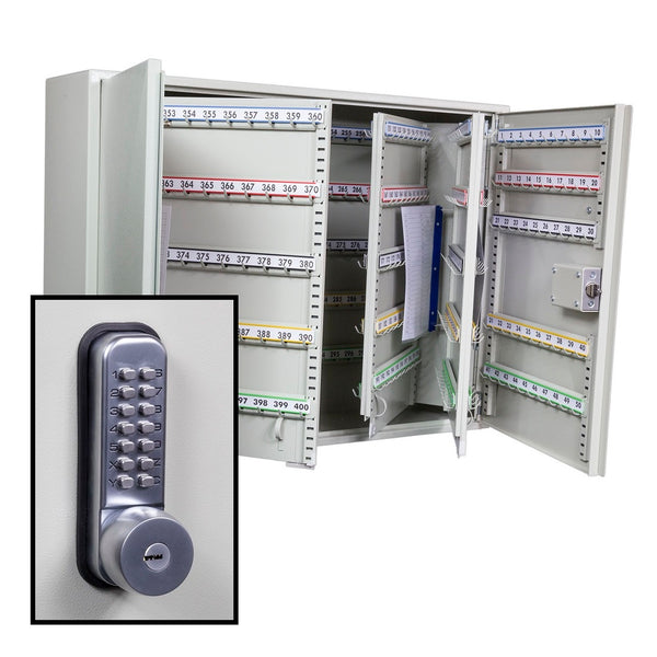 KeySecure Key Cabinet With Digital Lock and Key Override - 600 Hook