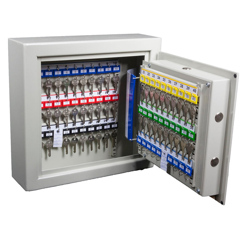 Keysecure 450 KeySecure High Security Key Cabinet With 8 Lever Safe Lock - 60 Hook