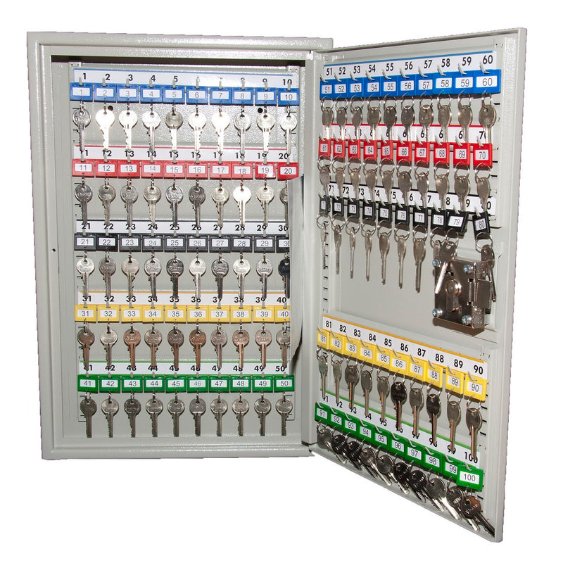 KeySecure Security Key Cabinet With Euro Cylinder Lock - 100 Hook