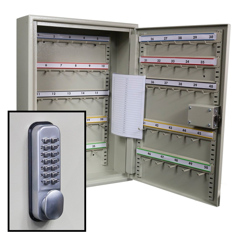 KeySecure Padlock Security Cabinet With Digital Lock - 50 Hook