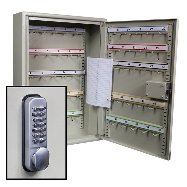 KeySecure Padlock Security Cabinet With Digital Lock - 50 Hook