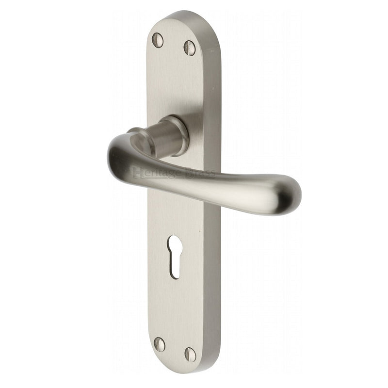 M.Marcus Luna Lock Handles - Satin Nickel